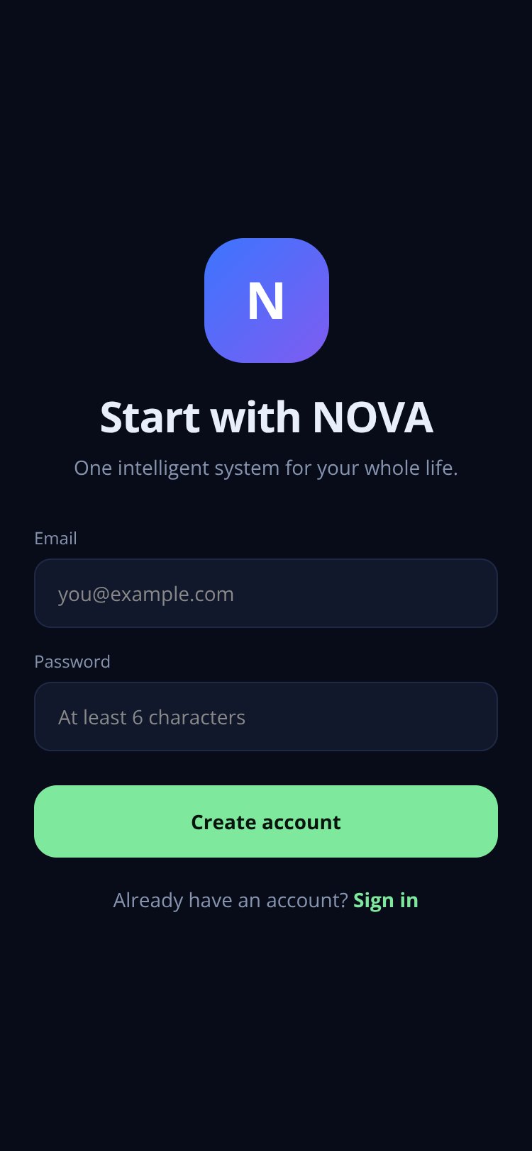 NOVA screen 2