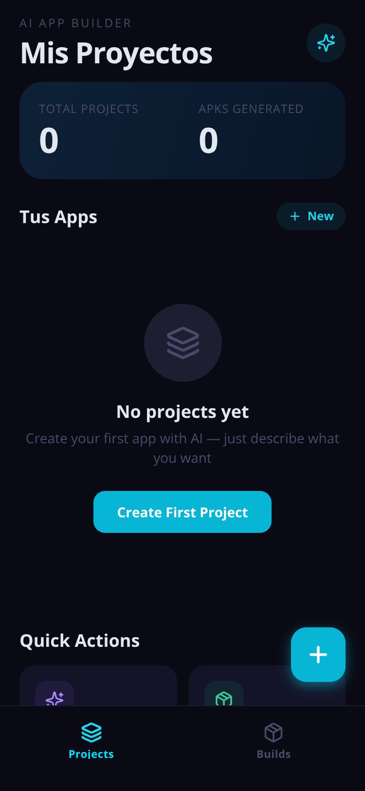 AppForge AI screen 1