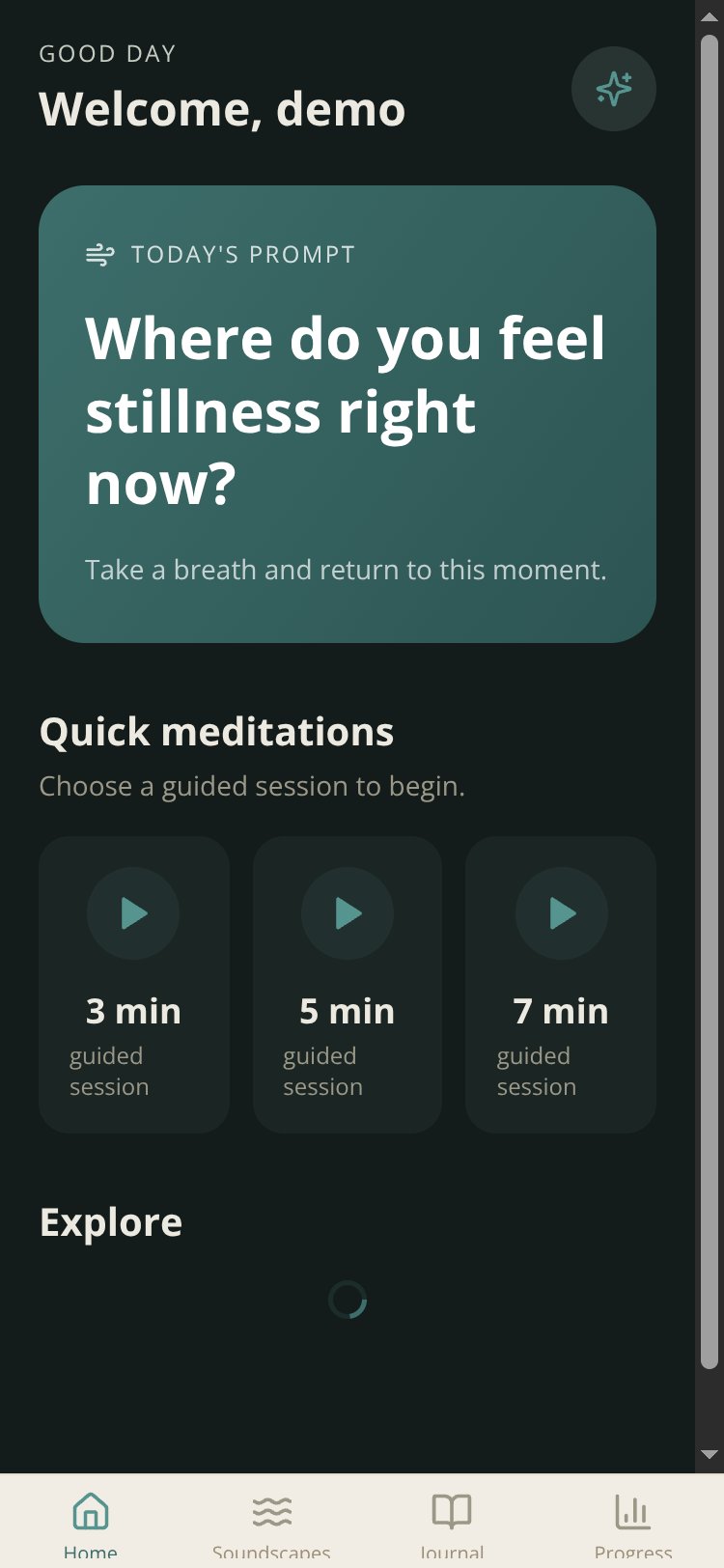 Mindful Minutes screen 1