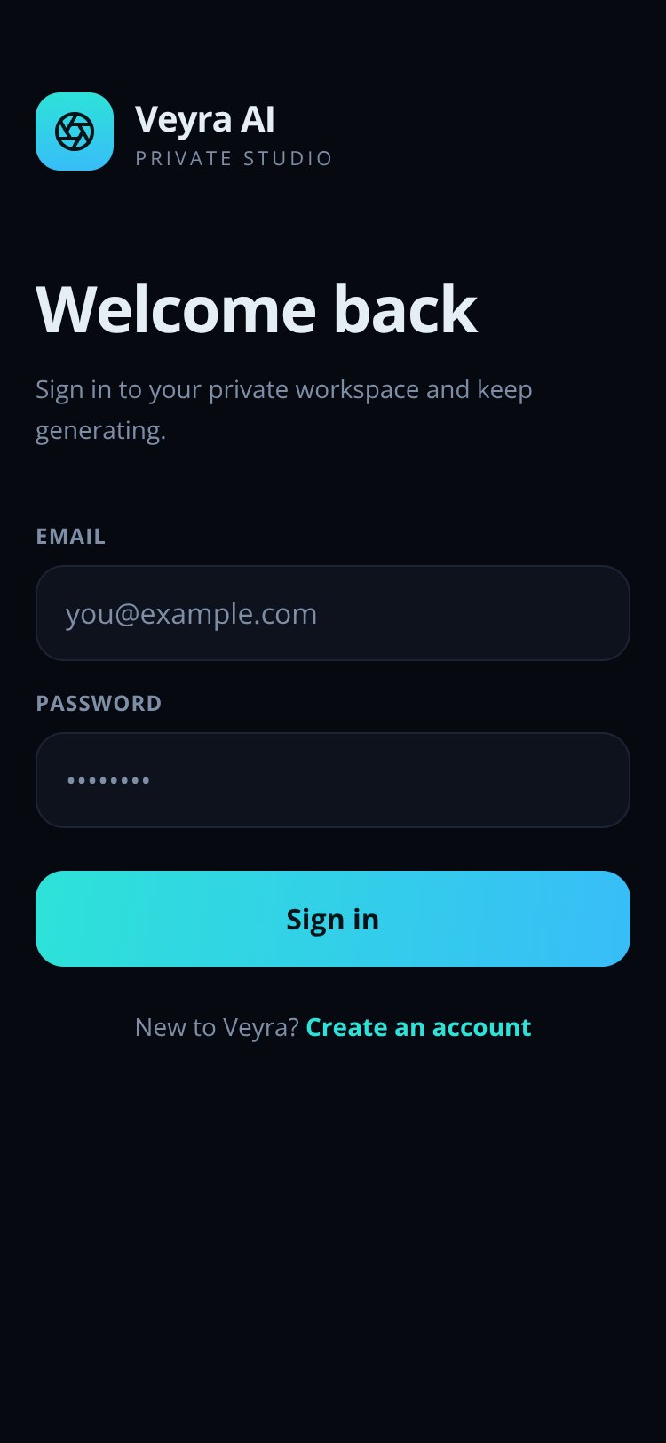 Veyra AI screen 1