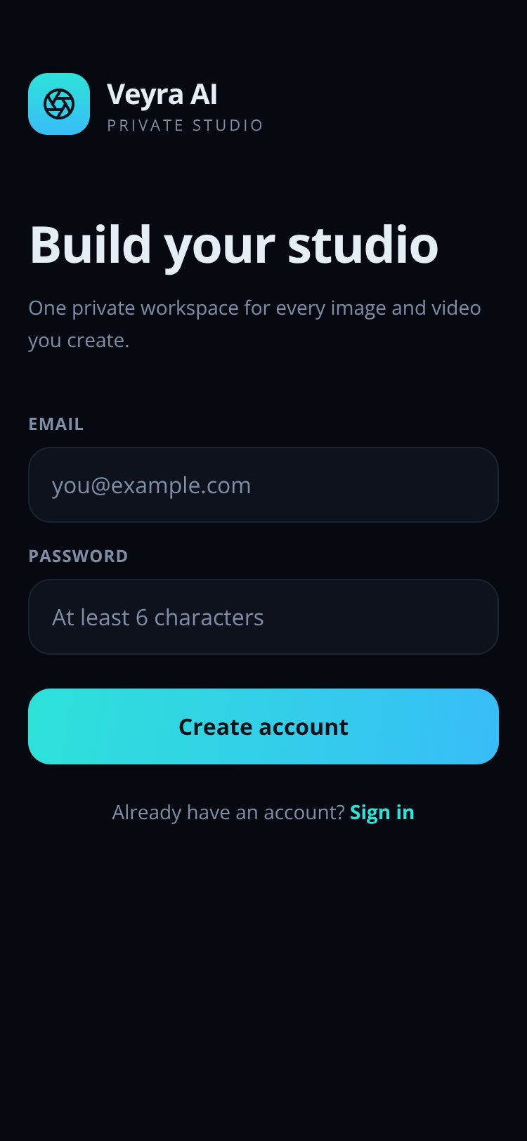 Veyra AI screen 2