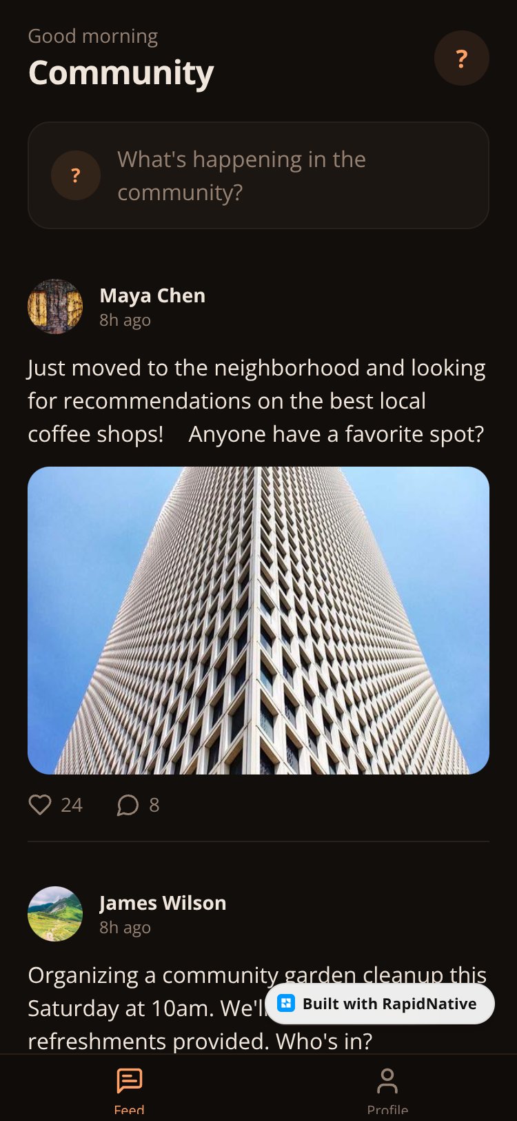 Neighborly screen 2