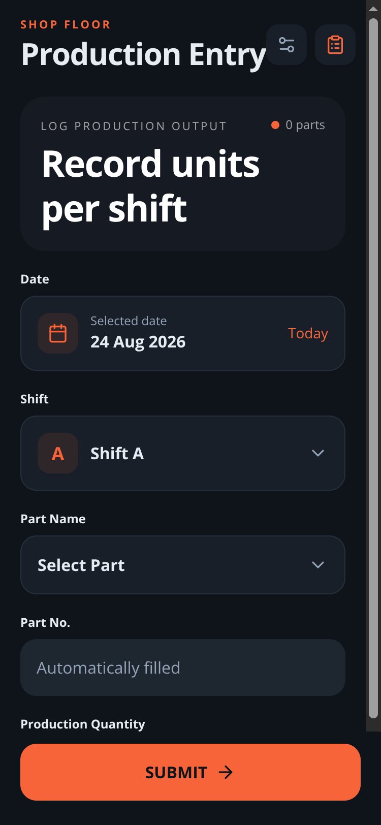 ShopFloor screen 4