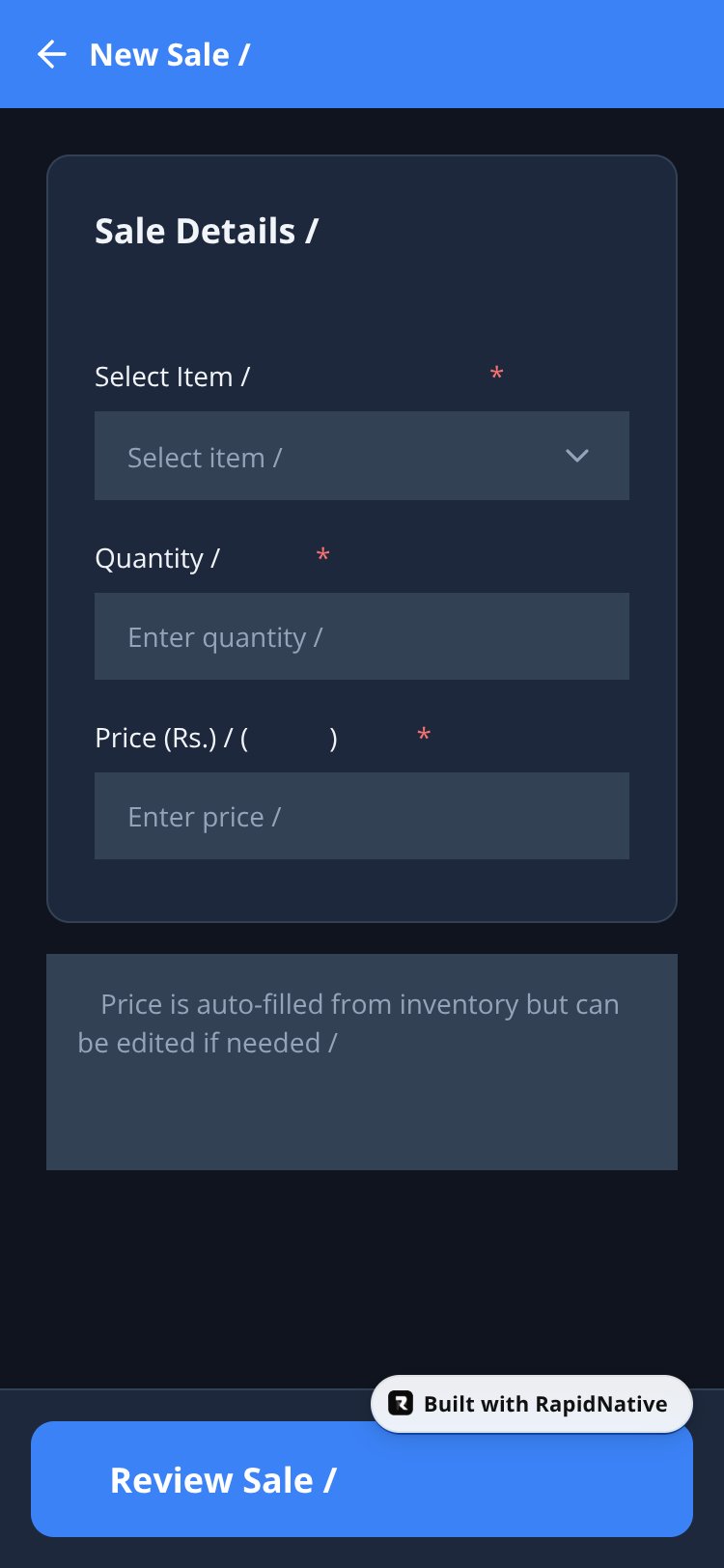 Voice-Inventory AI screen 4
