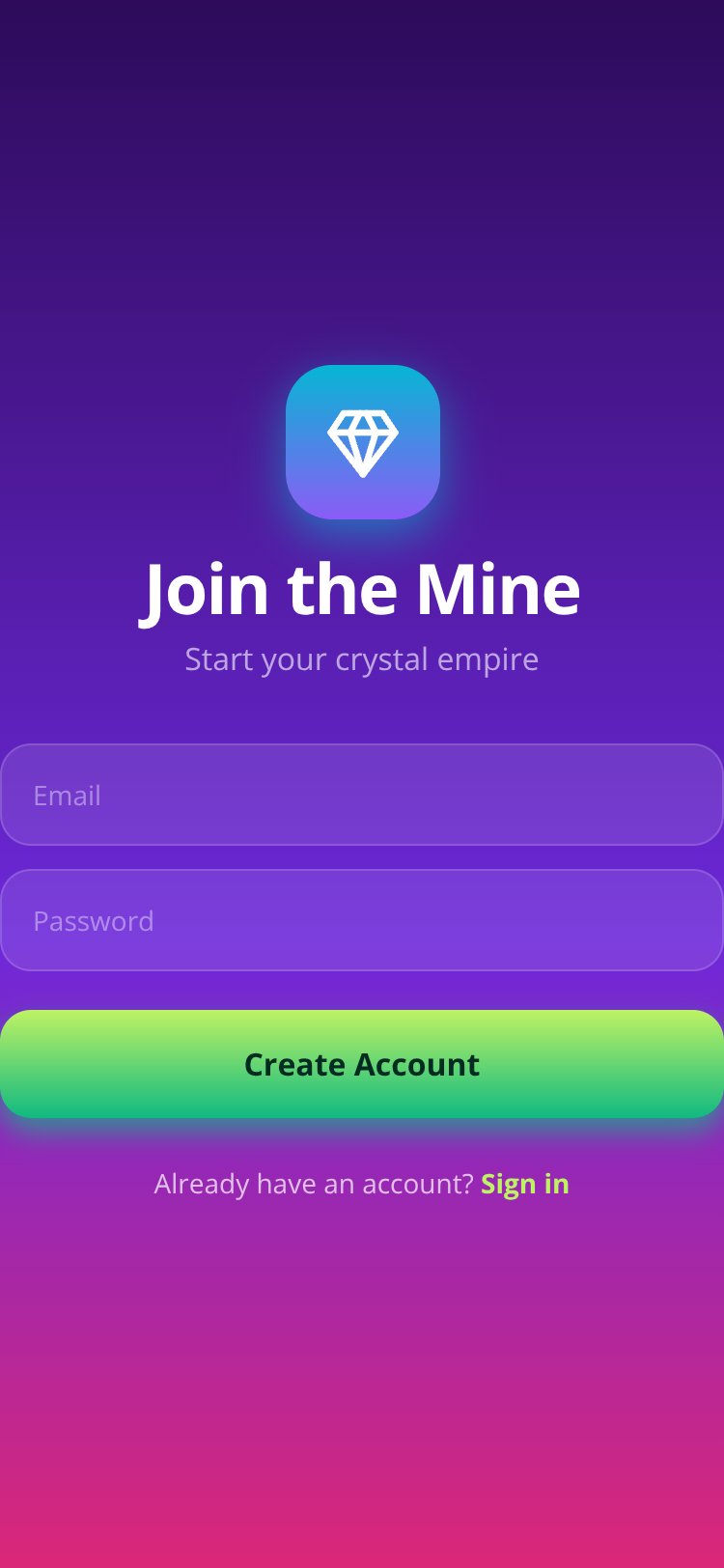 Crystal Idle screen 2