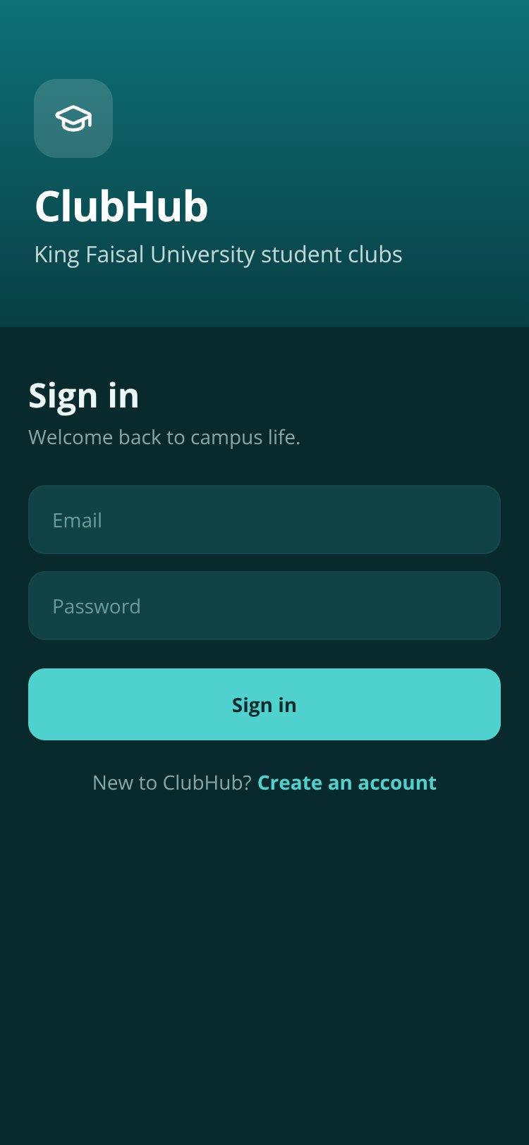 ClubHub screen 3
