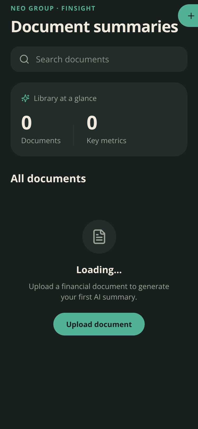 FinSight screen 2