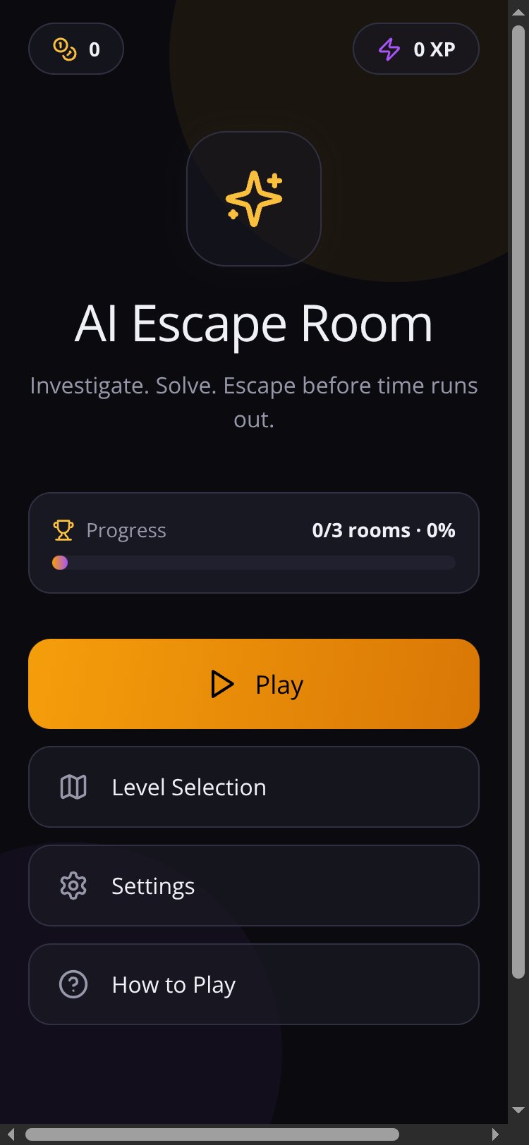 AI Escape Room screen 2