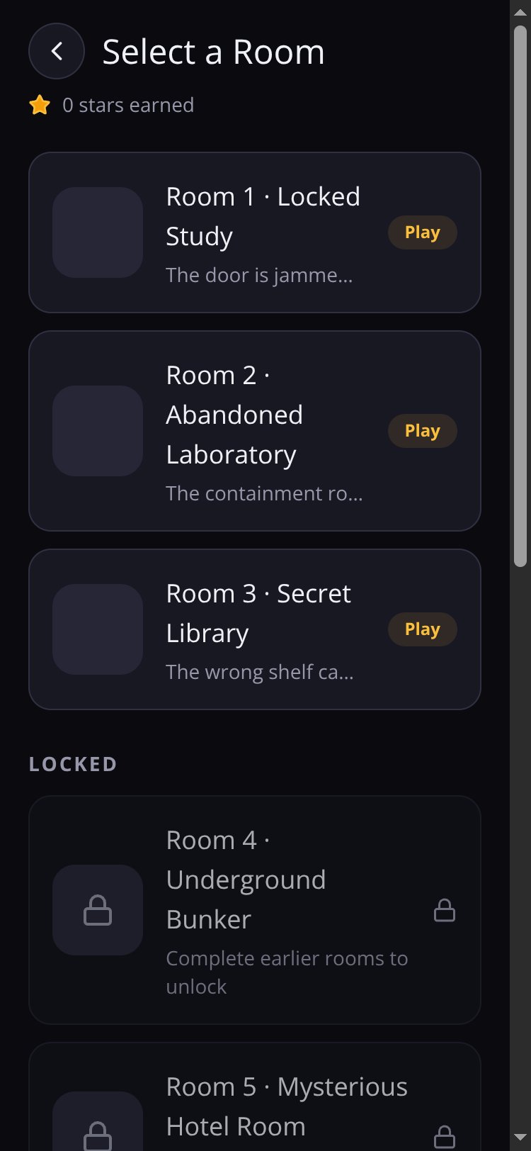 AI Escape Room screen 3