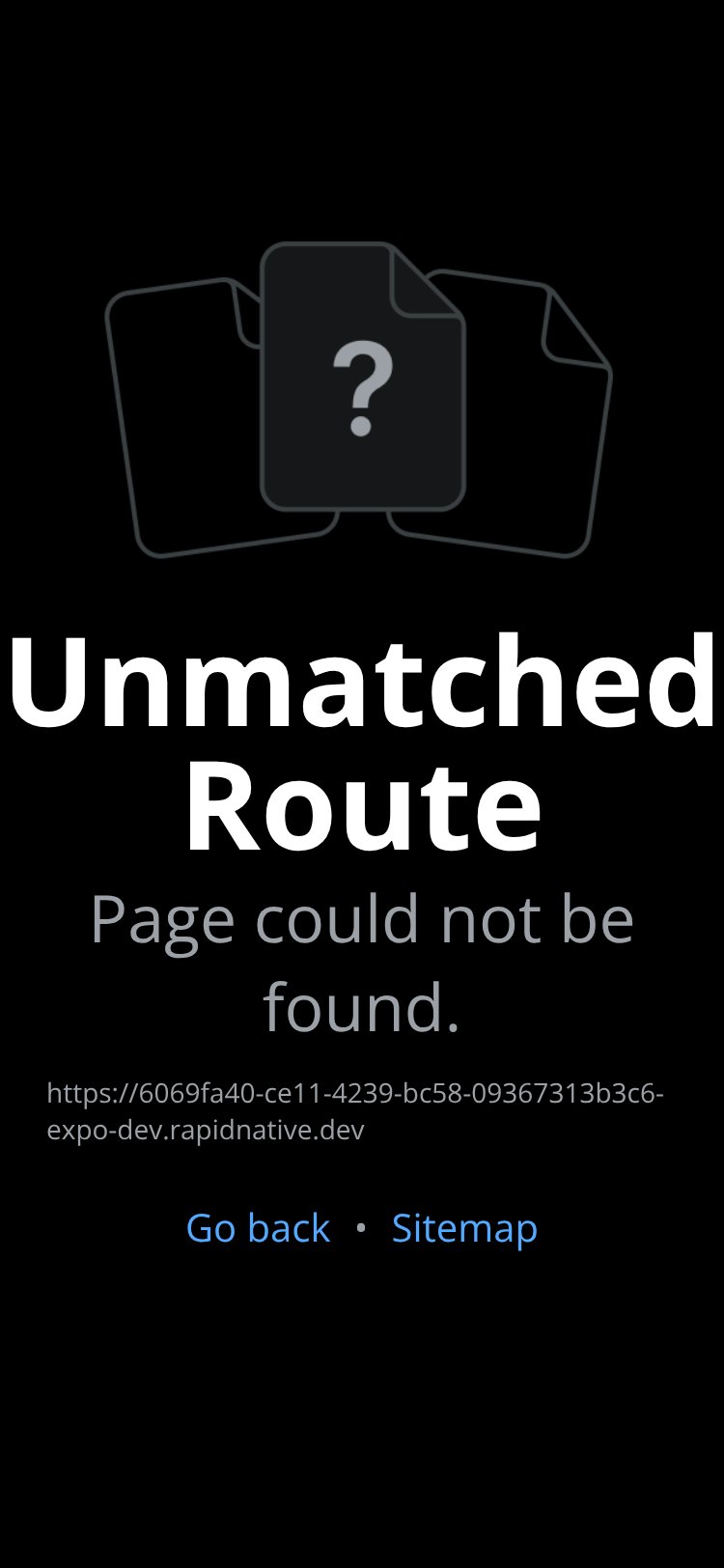 RapidNative App screen 1