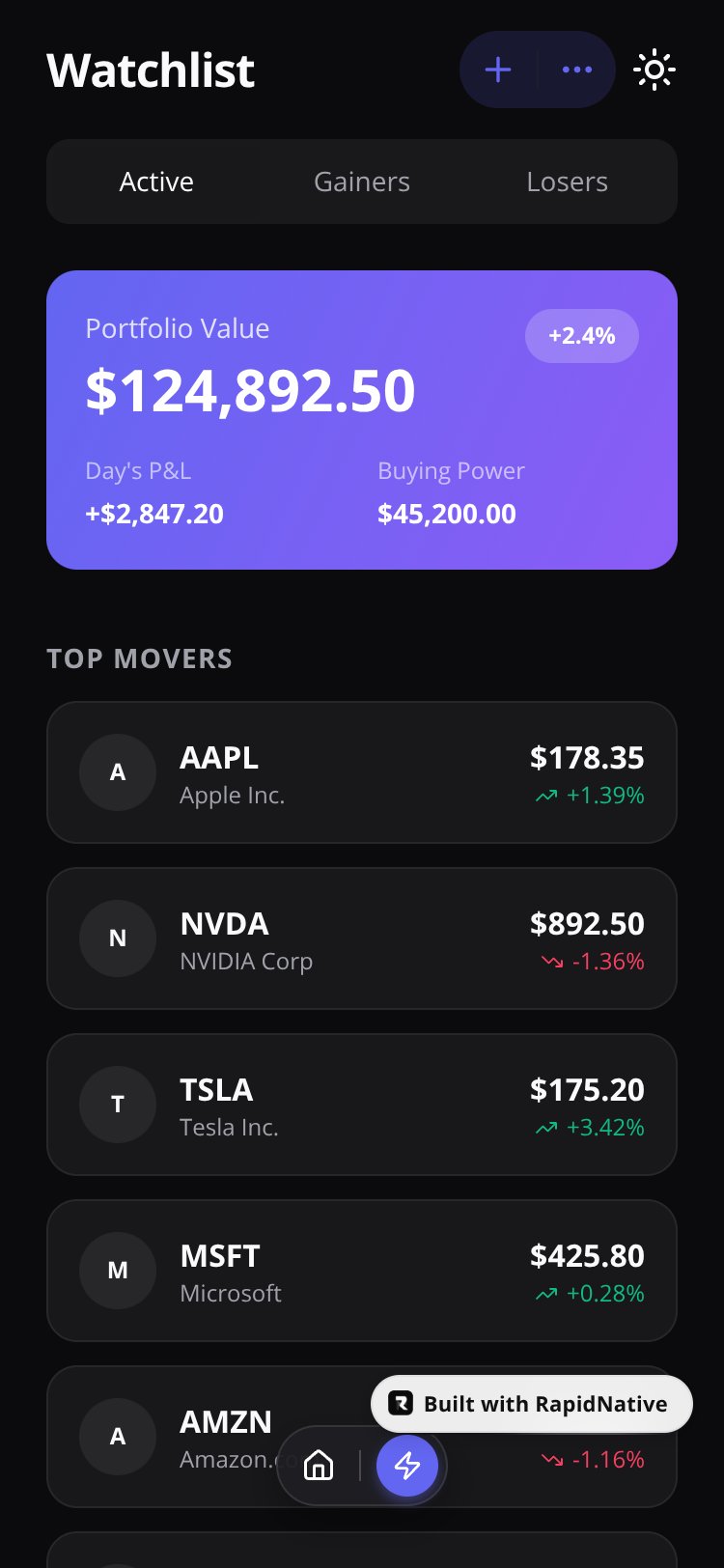 QuantPulse screen 1