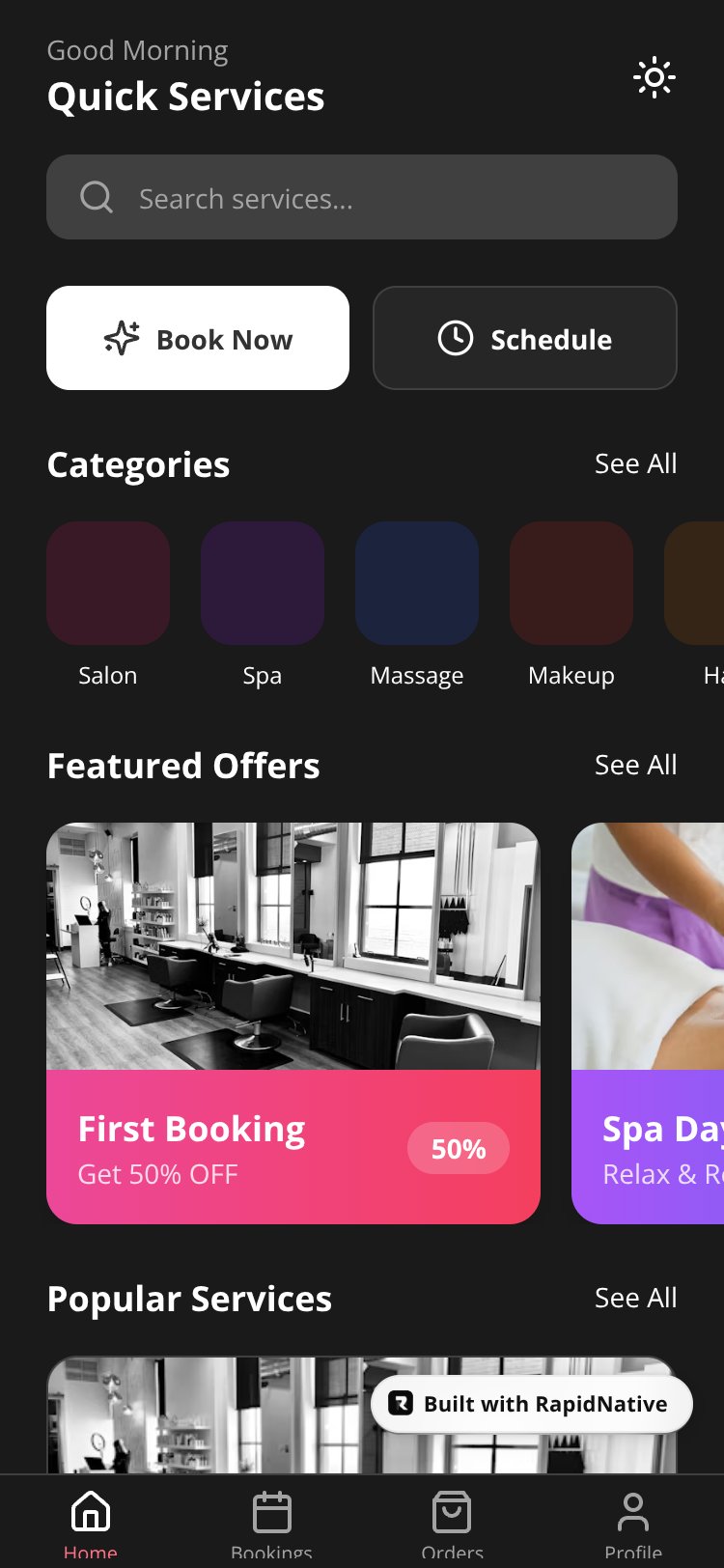 Quick Commerce screen 4