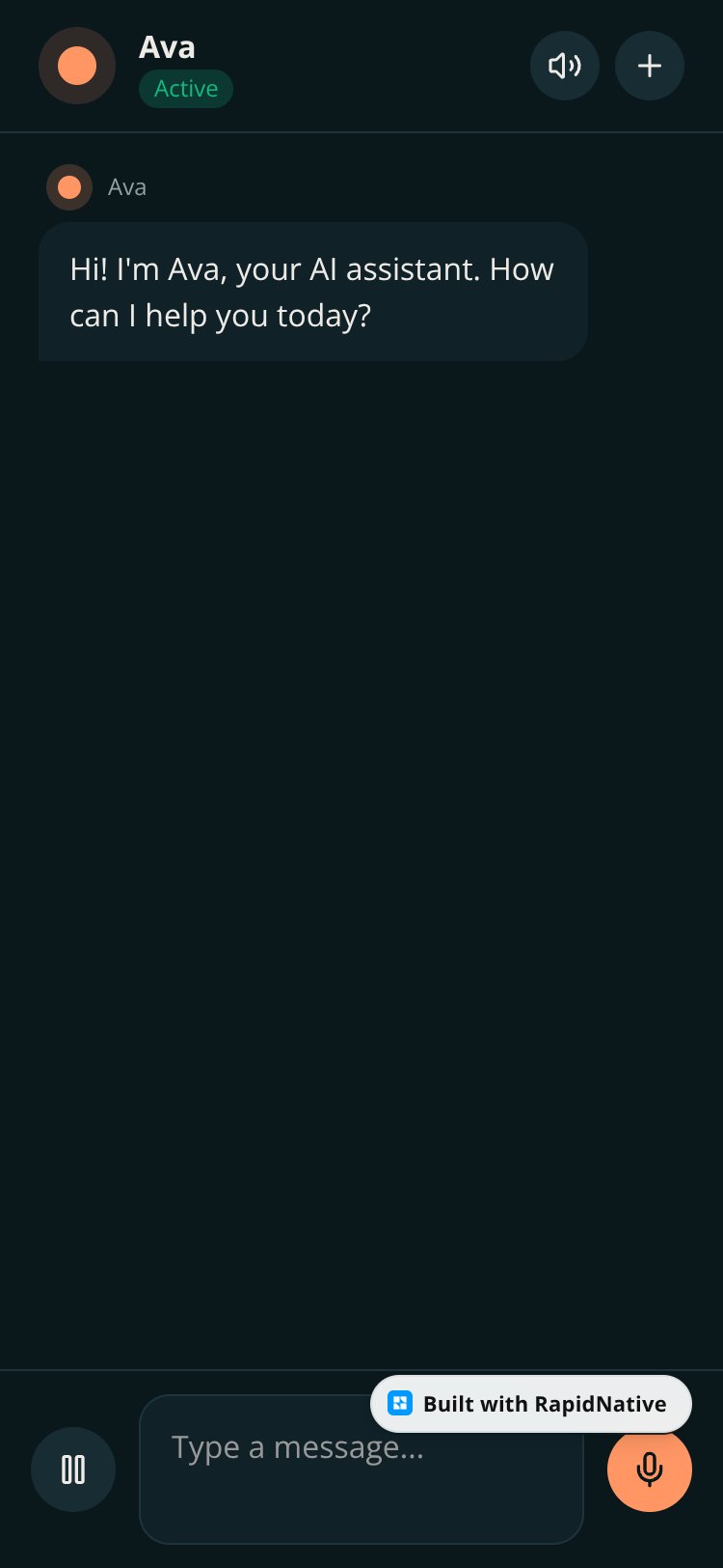 Ava Voice screen 1