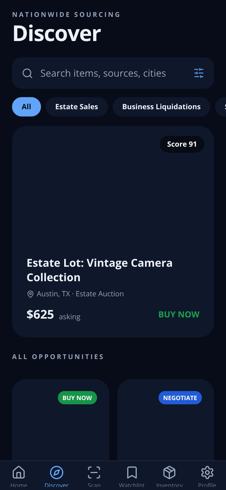 Deal Intel screen 3