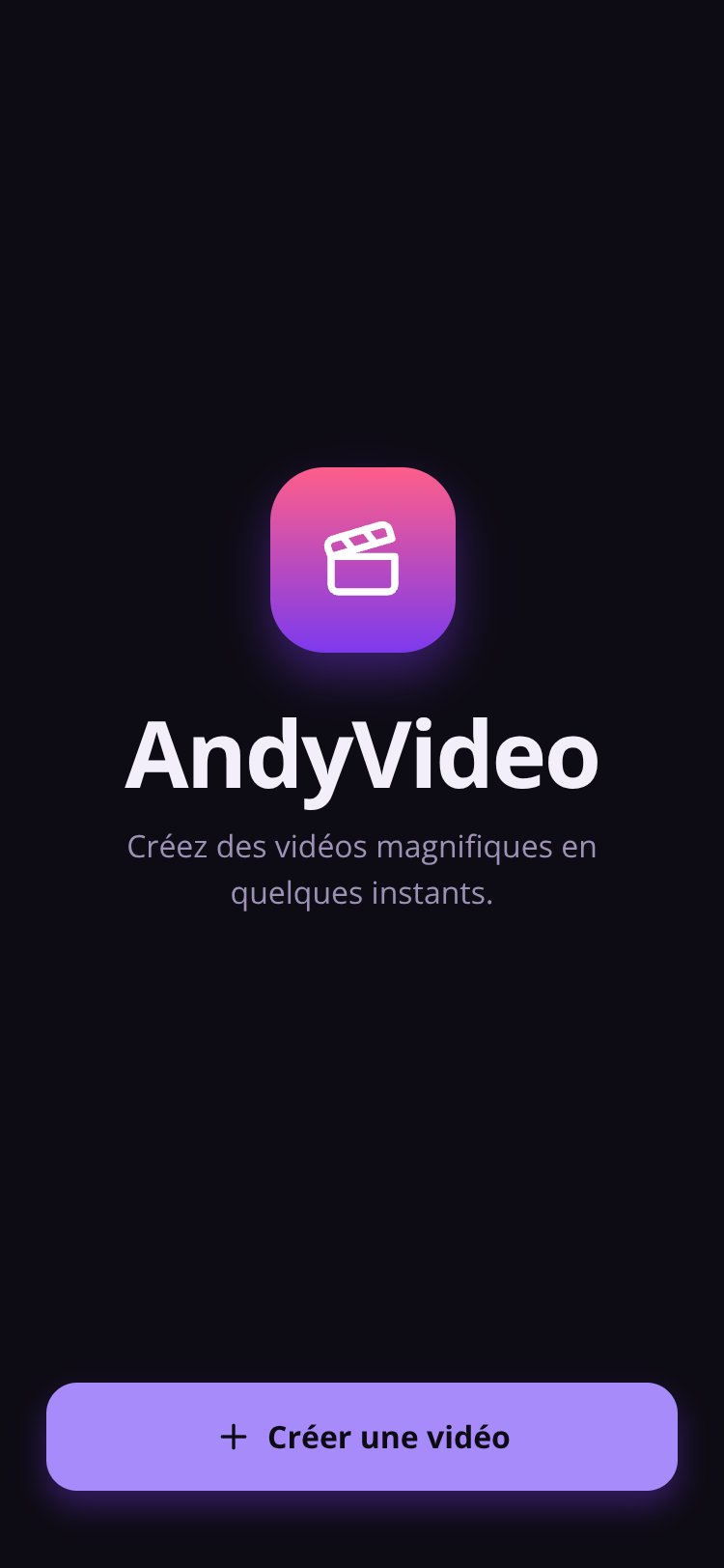 AndyVideo screen 1