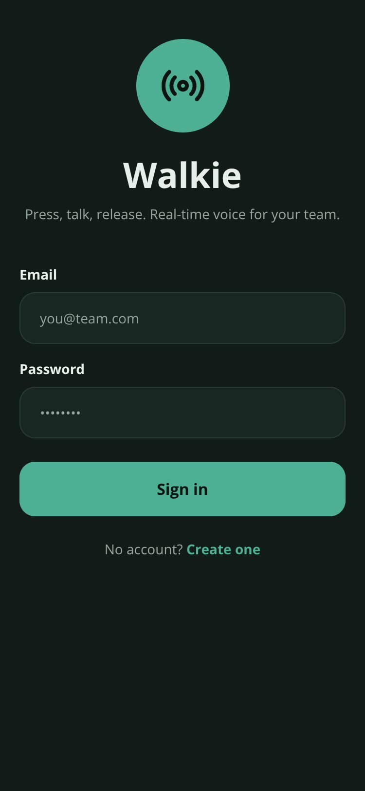 Walkie screen 1