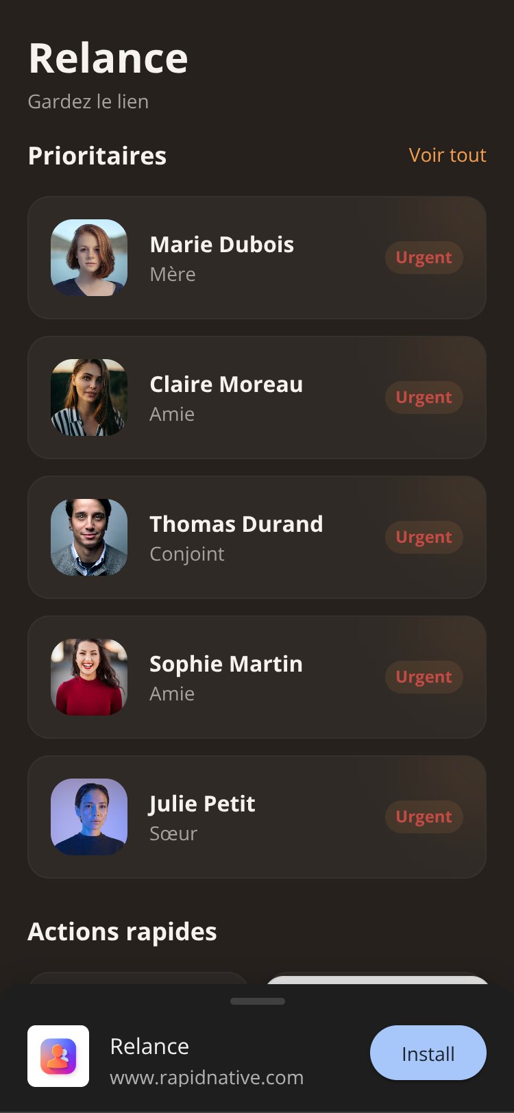Relance screen 1
