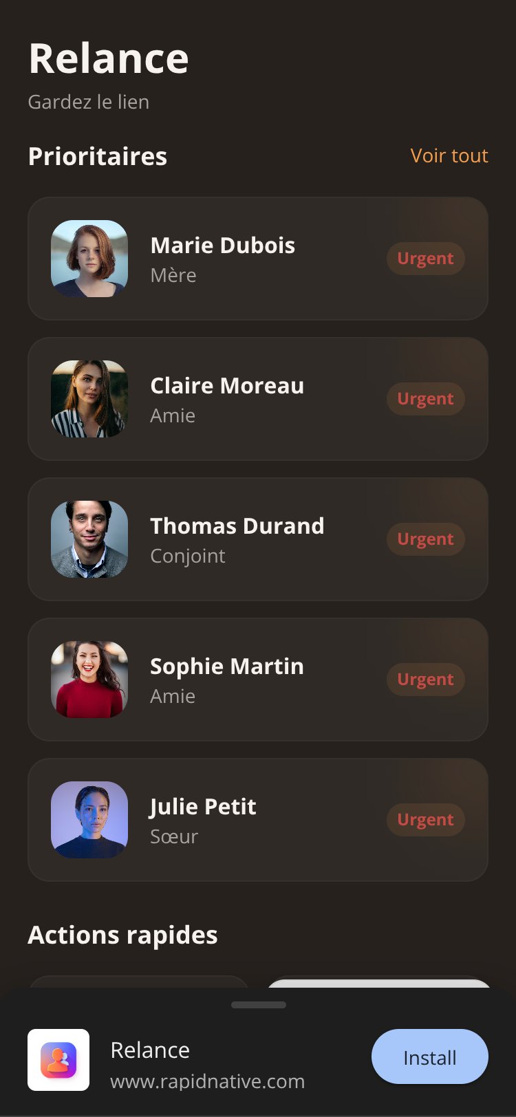 Relance screen 1