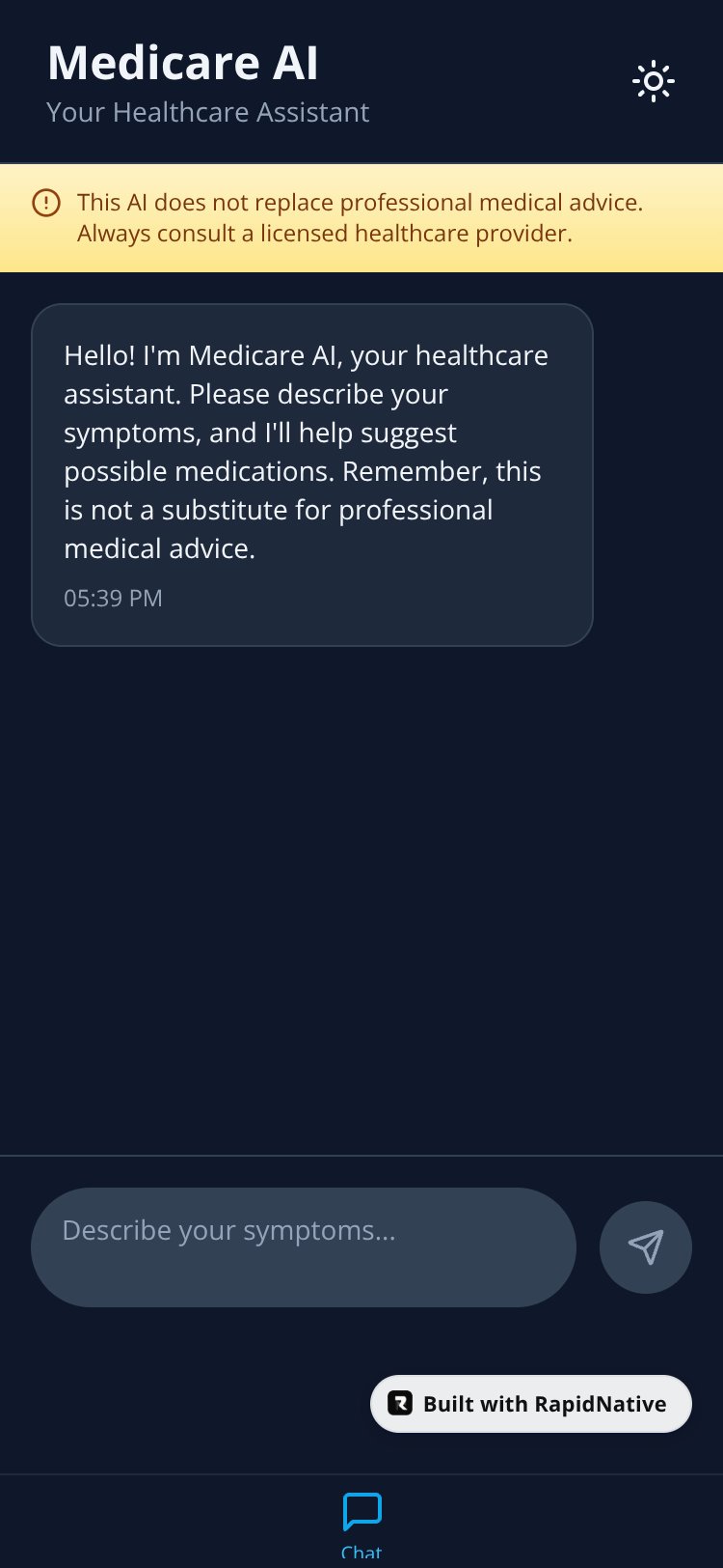 Medicare AI screen 1