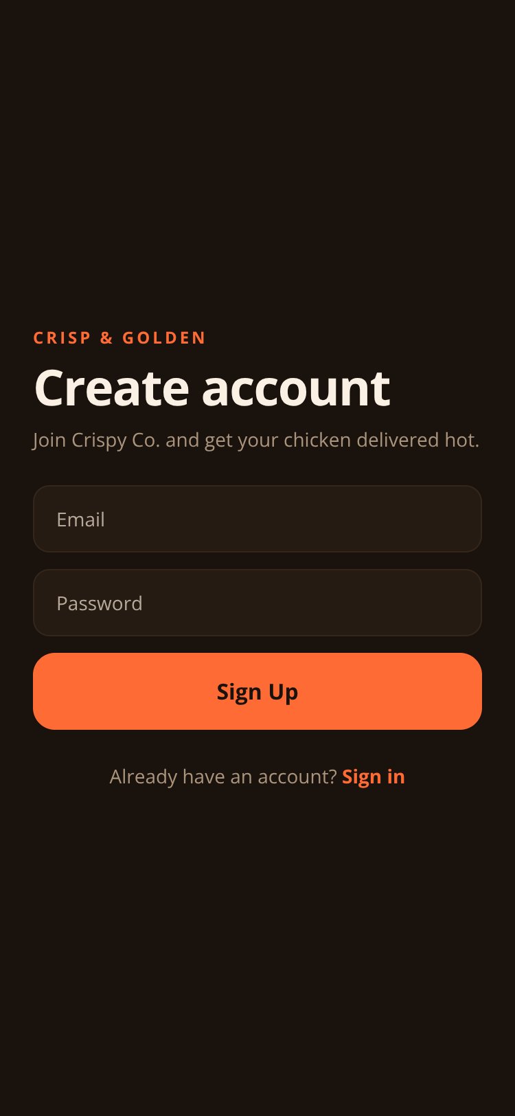 Crispy Co. screen 2