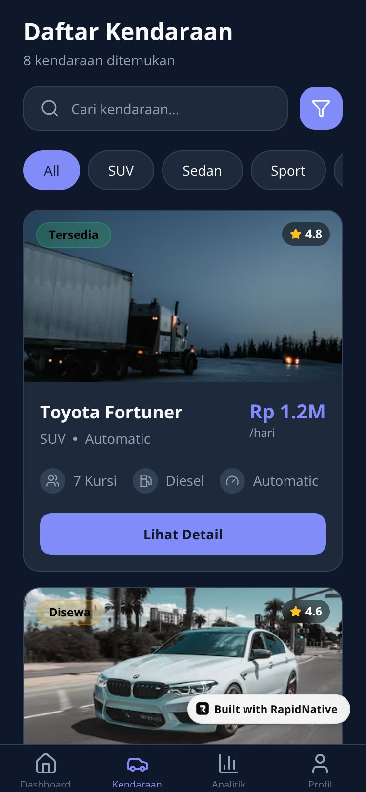 FleetTrack Pro screen 3