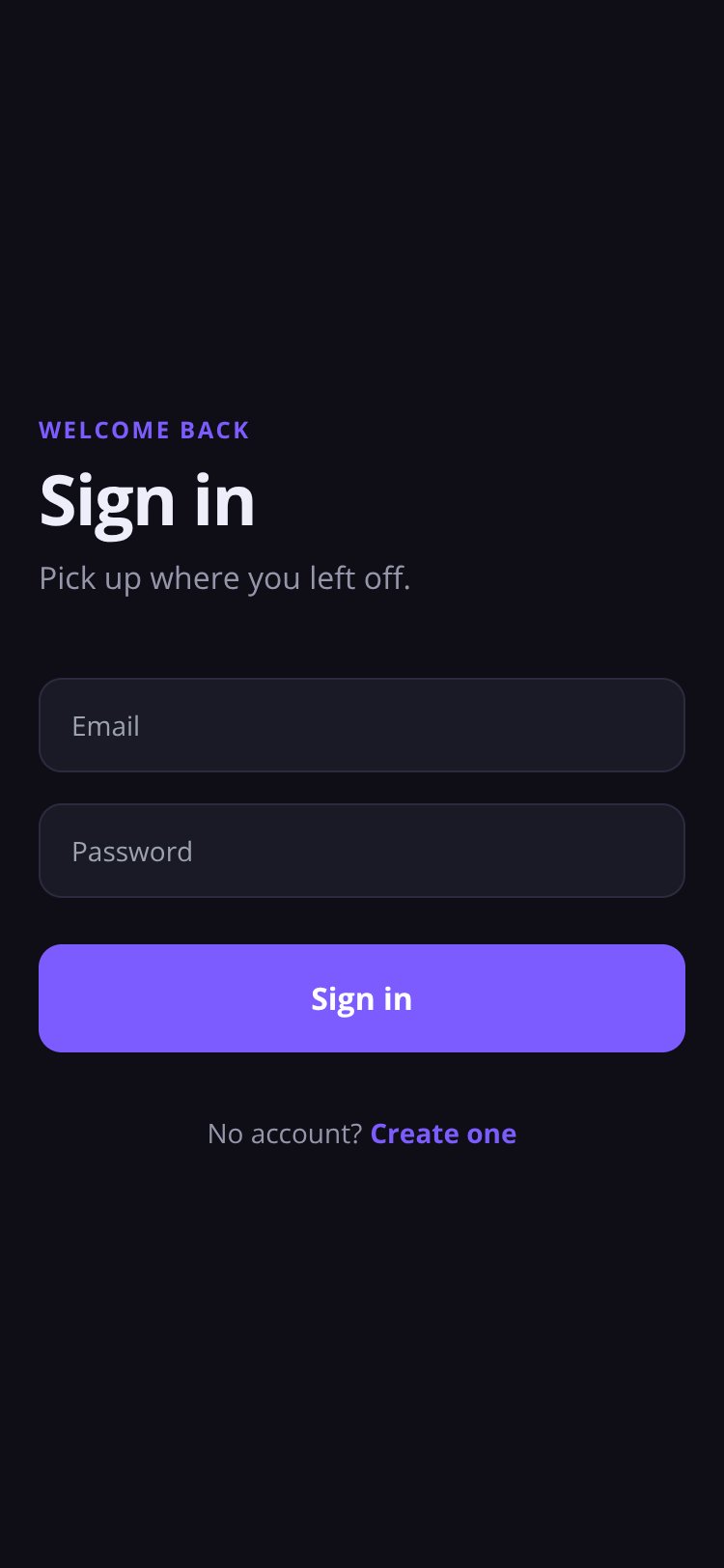 Taska screen 1