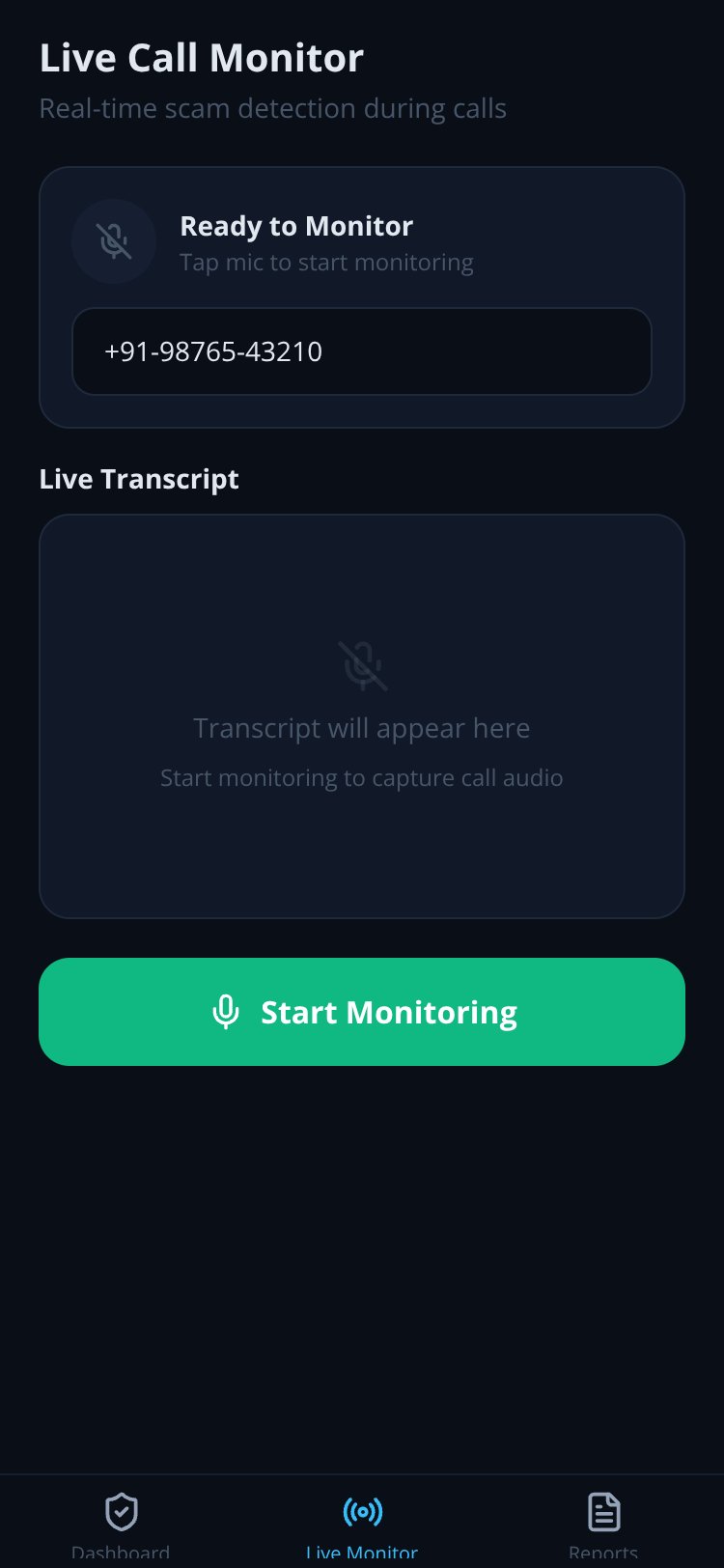 CallGuard screen 1
