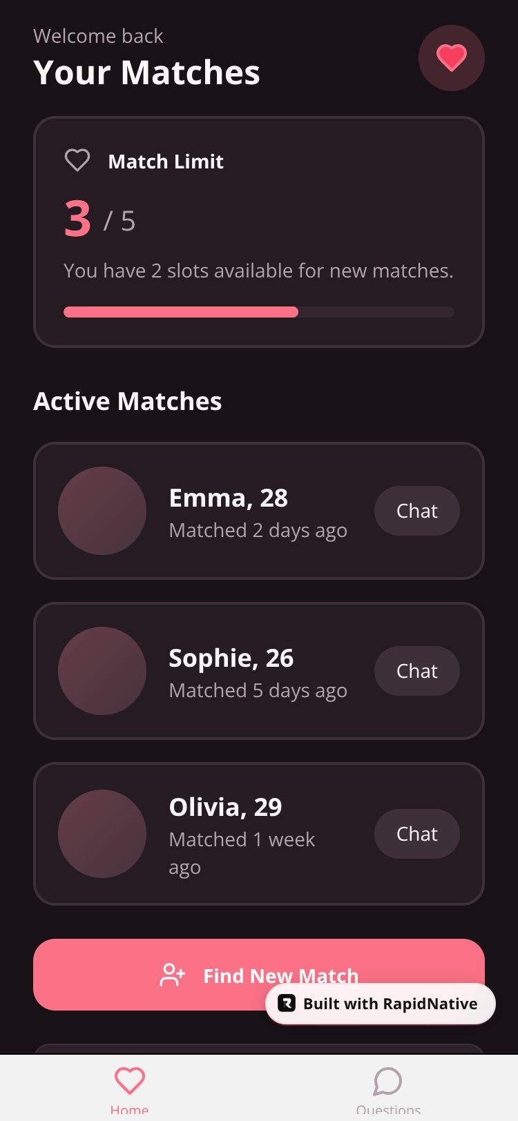 36 Questions screen 1