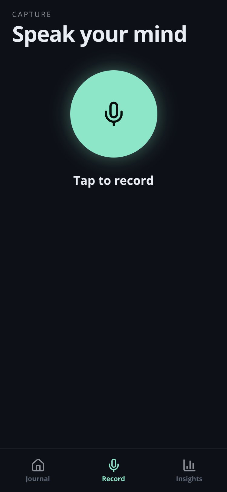 Voicelog screen 3