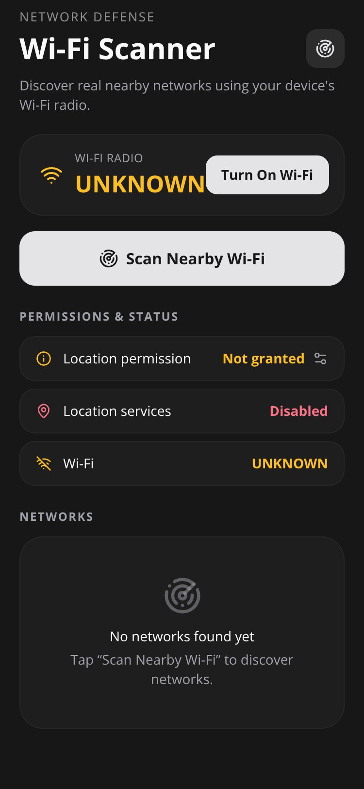RapidNative App screen 1
