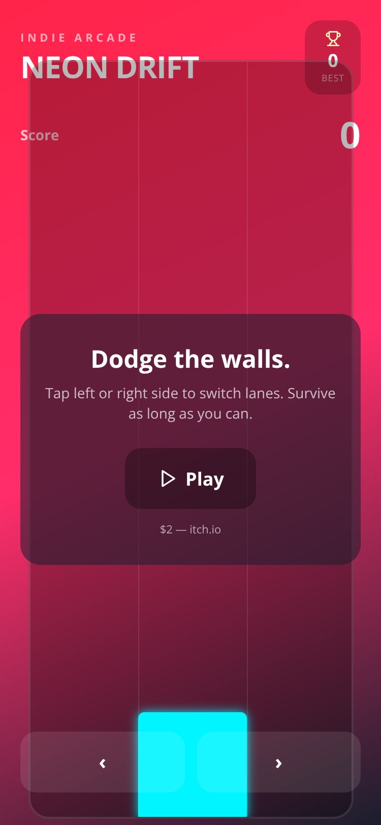 Neon Drift screen 1