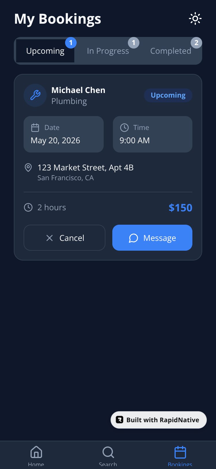 expo-nativewind screen 1