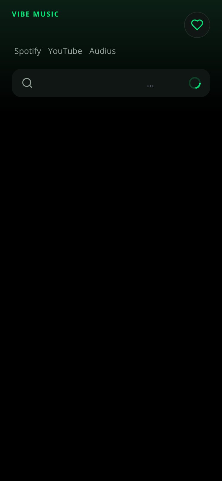 Vibe Music screen 2