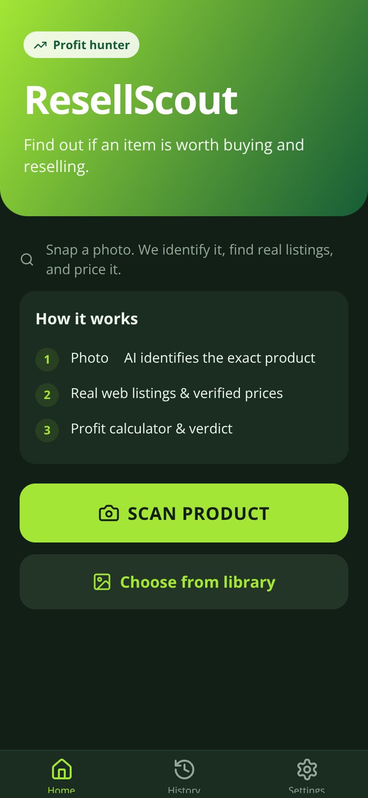 ResellScout screen 3