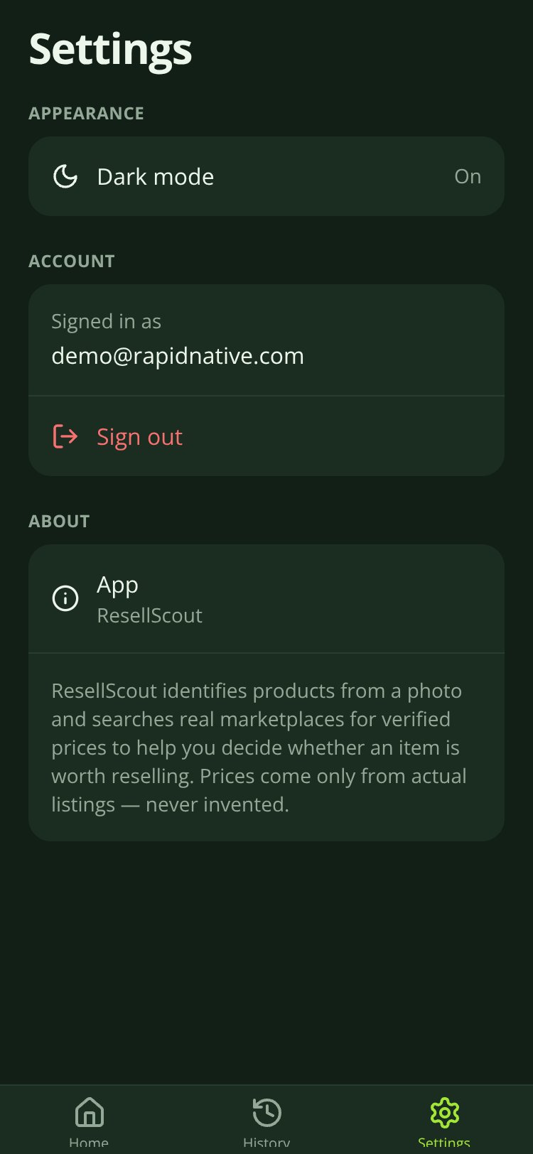 ResellScout screen 4