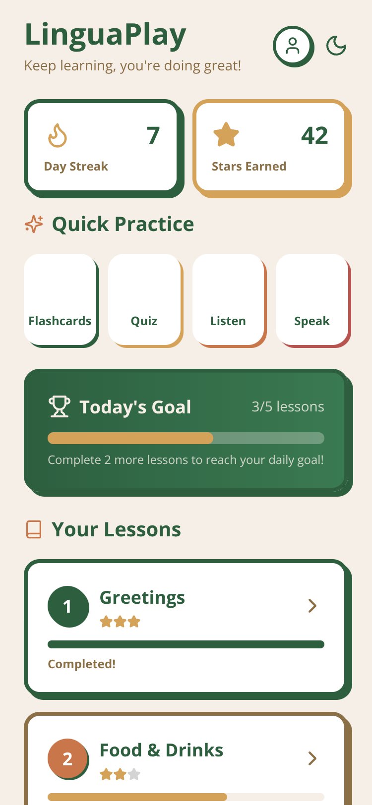 LinguaPlay Copy screen 1