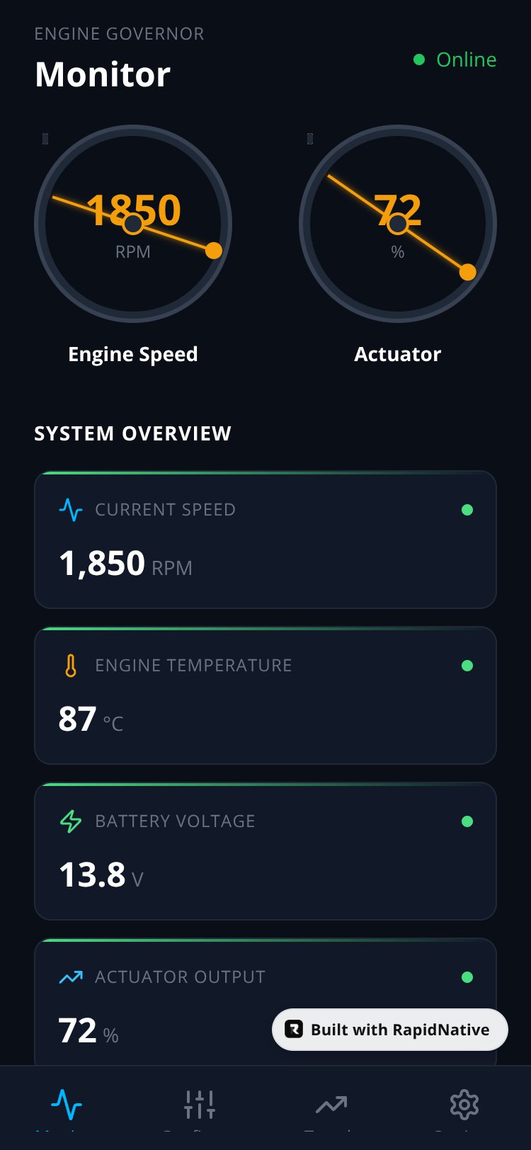 EngineHMI screen 3