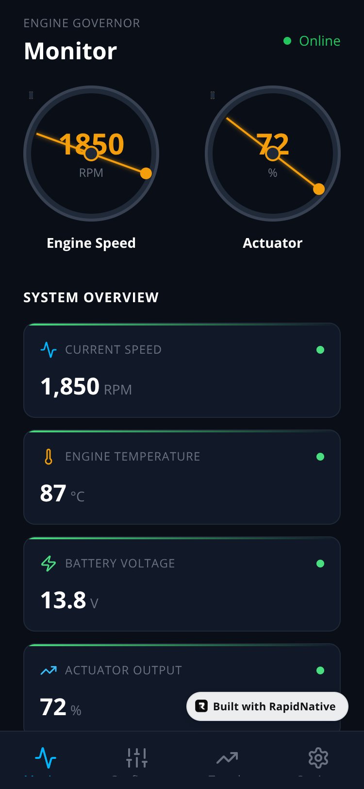 EngineHMI screen 4
