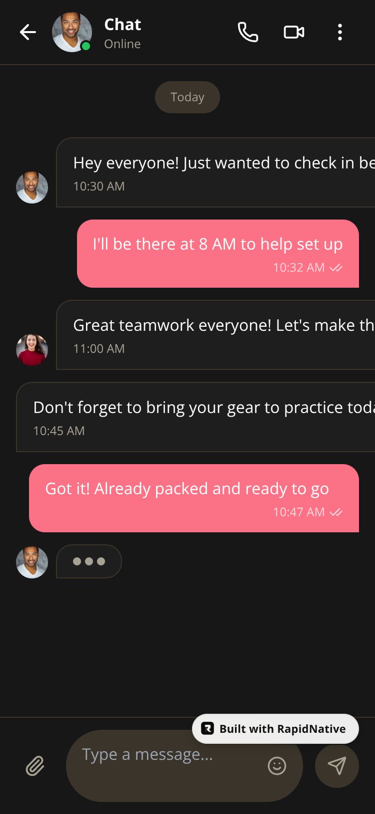 TeamHub screen 5