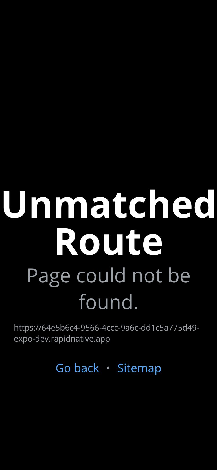 RapidNative App screen 1
