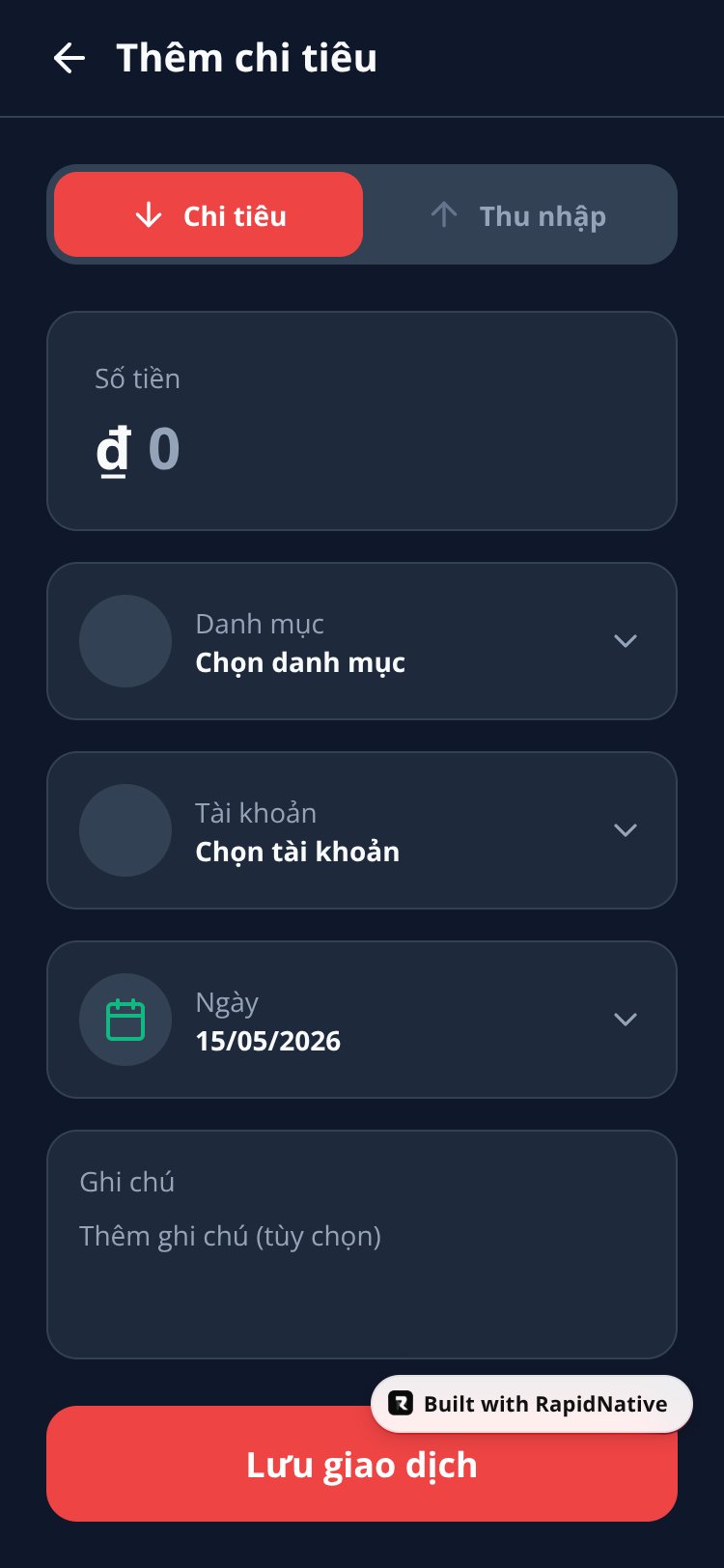 Quản Lý Tài Chính screen 2