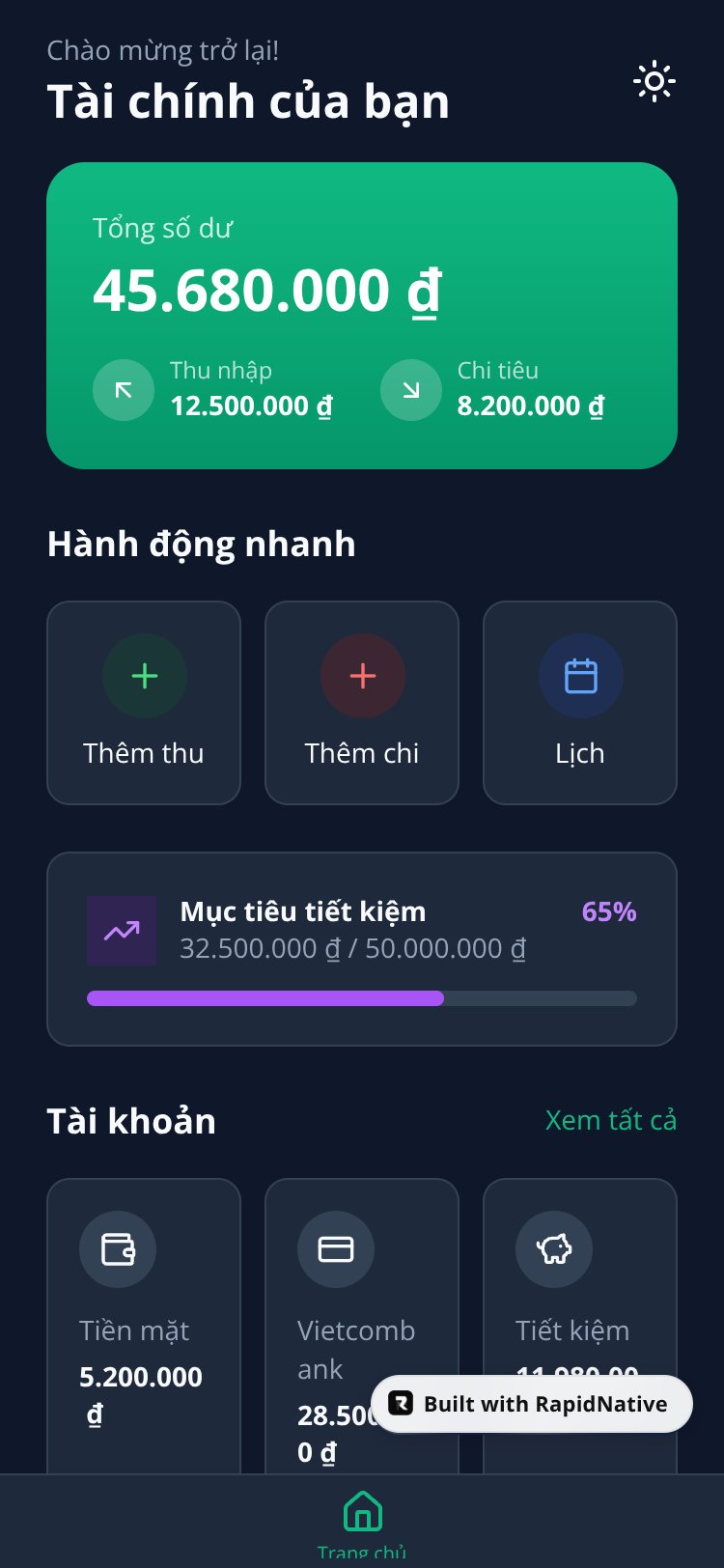 Quản Lý Tài Chính screen 3