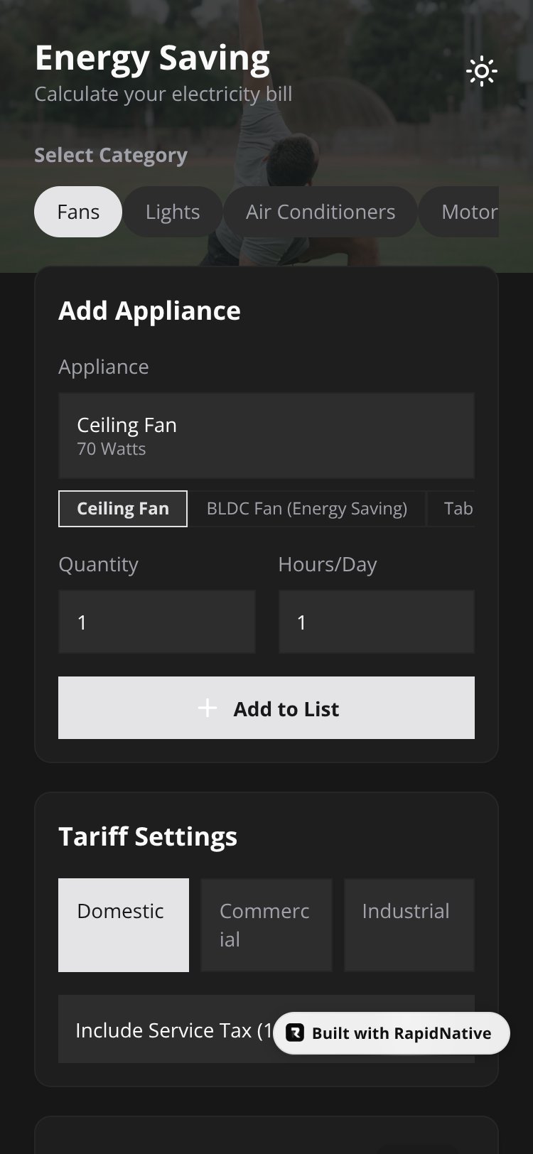 expo-nativewind screen 1