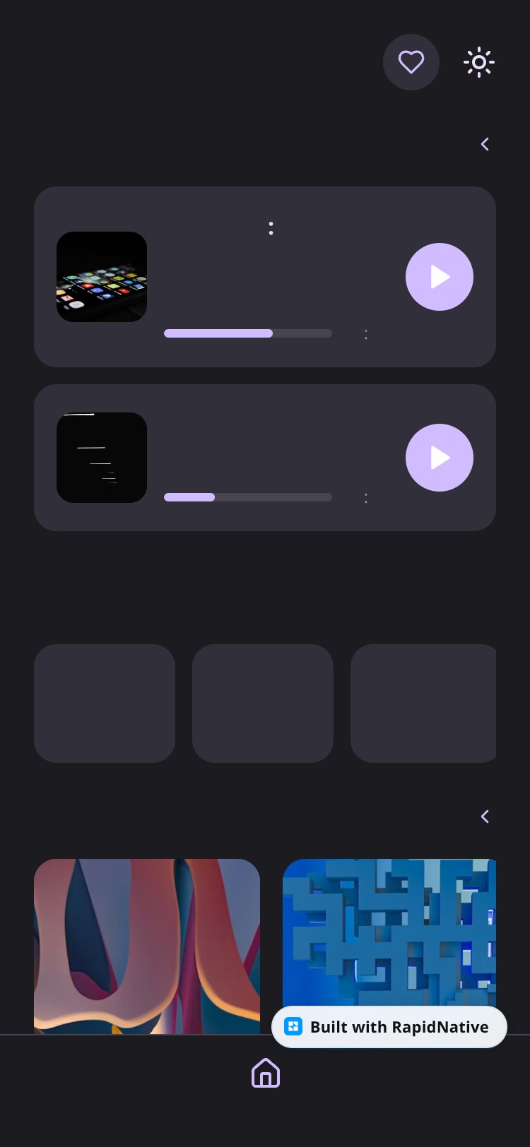 expo-nativewind screen 1