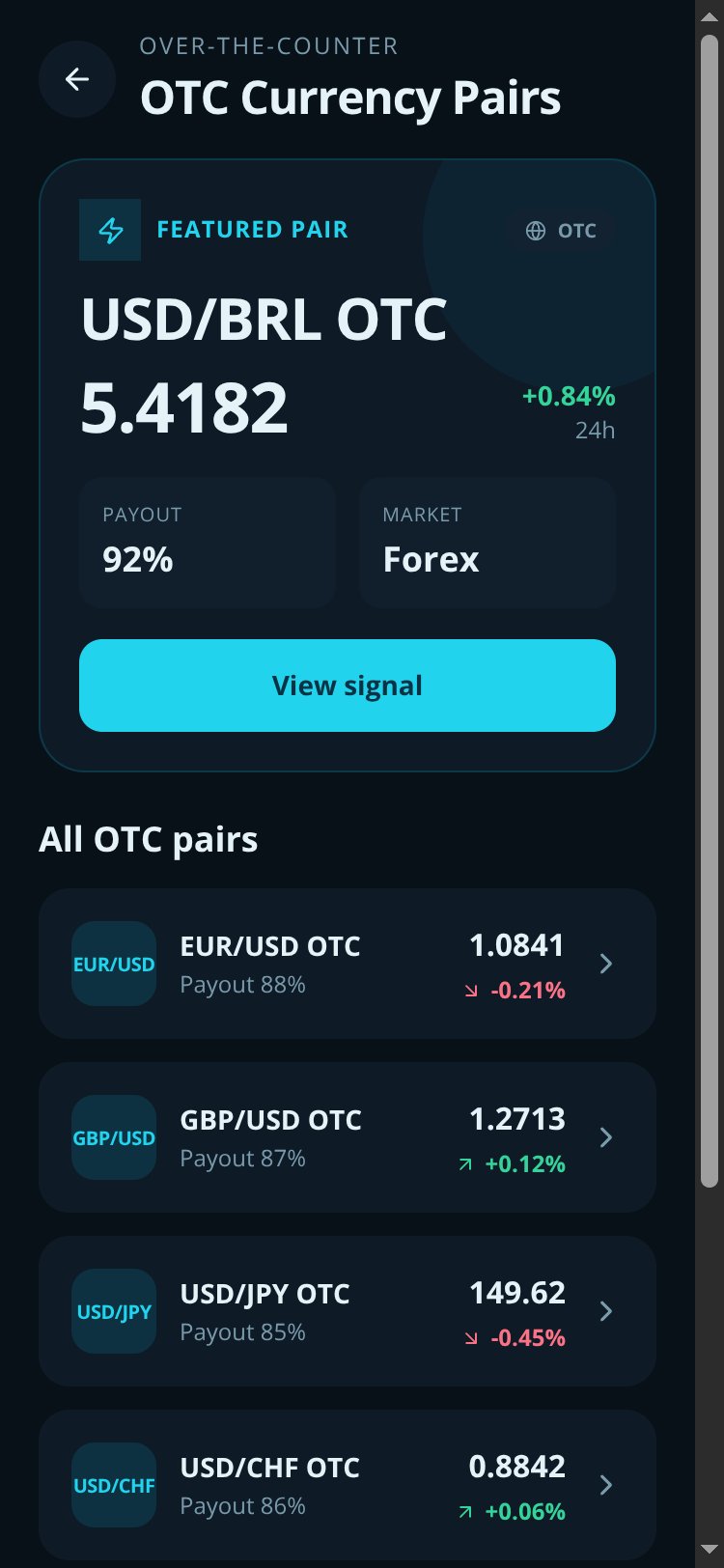 Quotex OTC Signal Pro screen 2