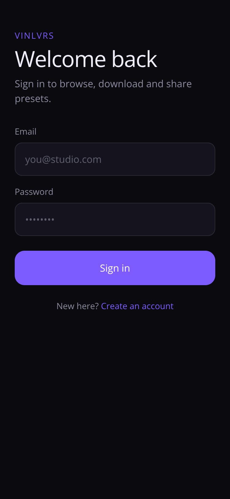 VinlvrsPreset screen 2