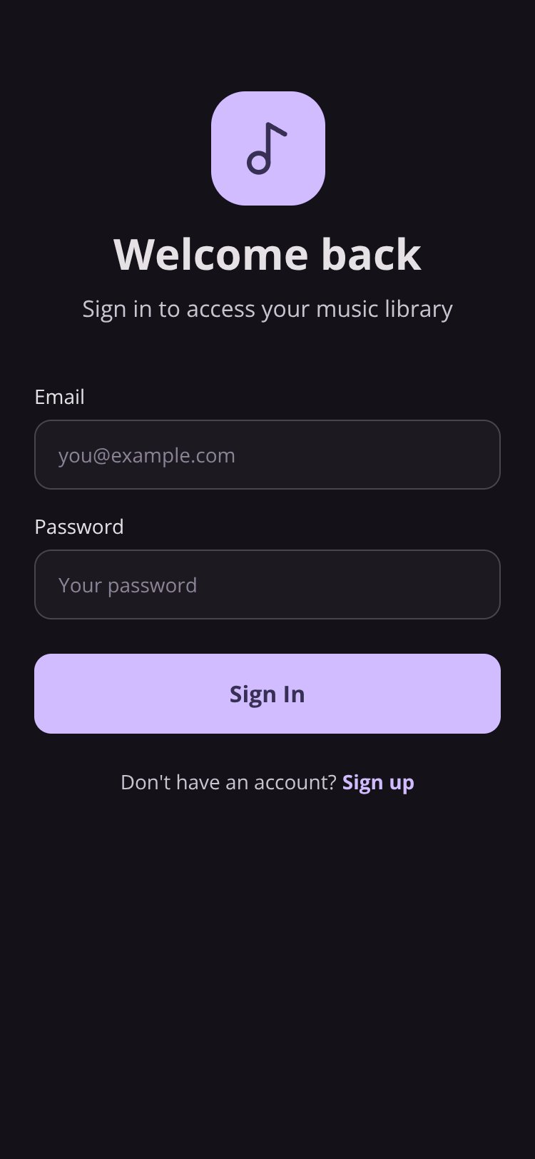 Pulse Music screen 1