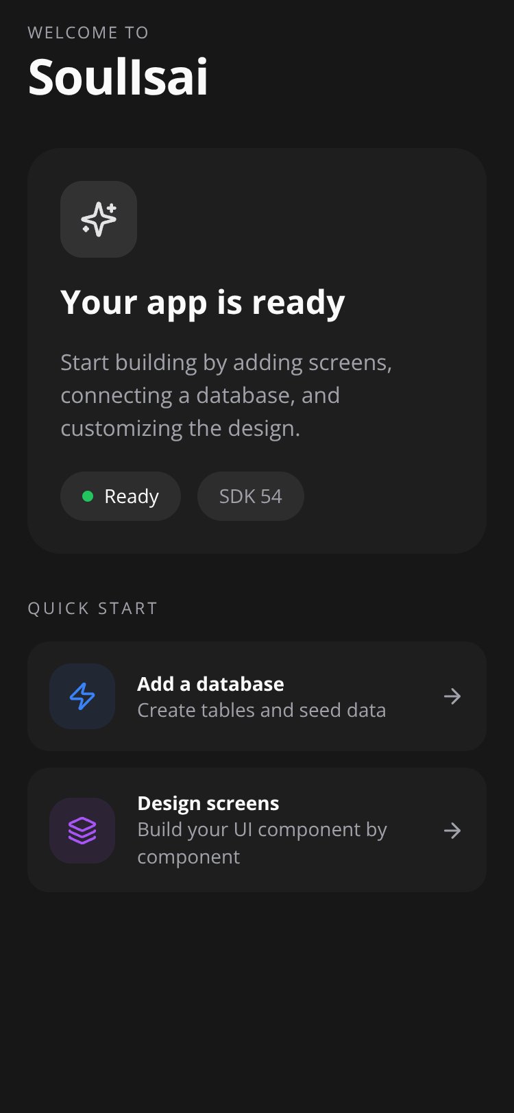 RapidNative App screen 1