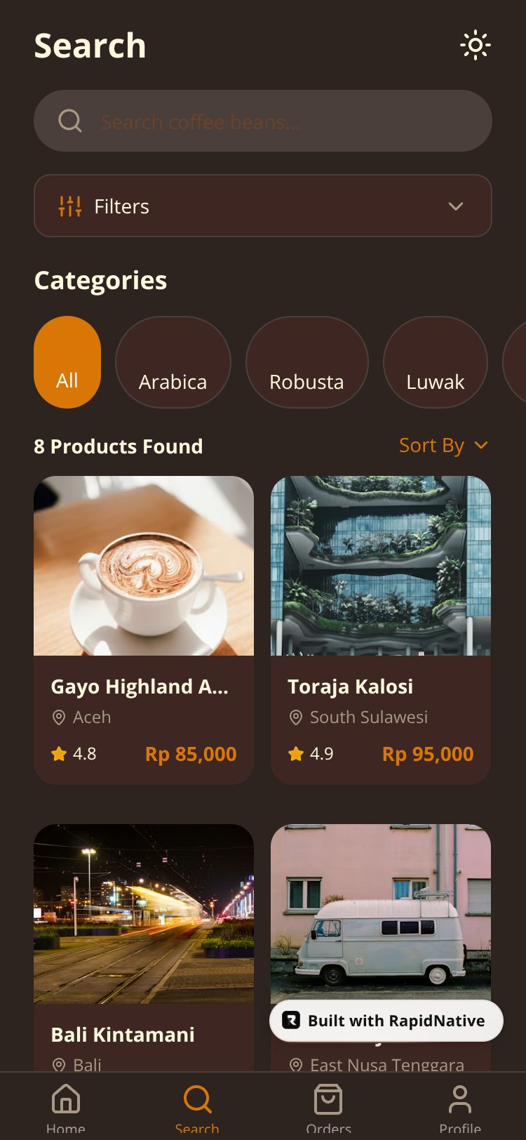 Kopi Nusantara screen 1