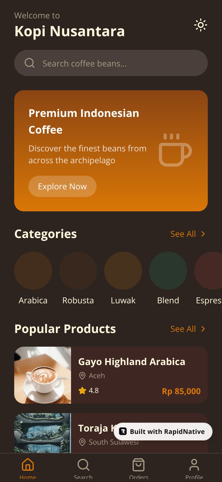 Kopi Nusantara screen 4